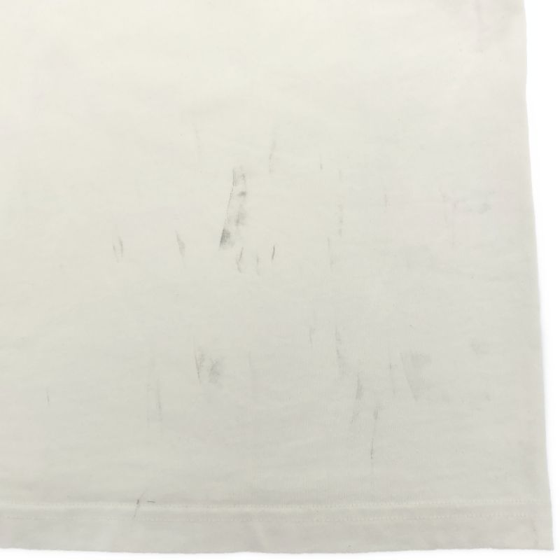 中古】#FR2 ラインストーンTシャツ サイズXL ホワイト △汚れ有 エフ