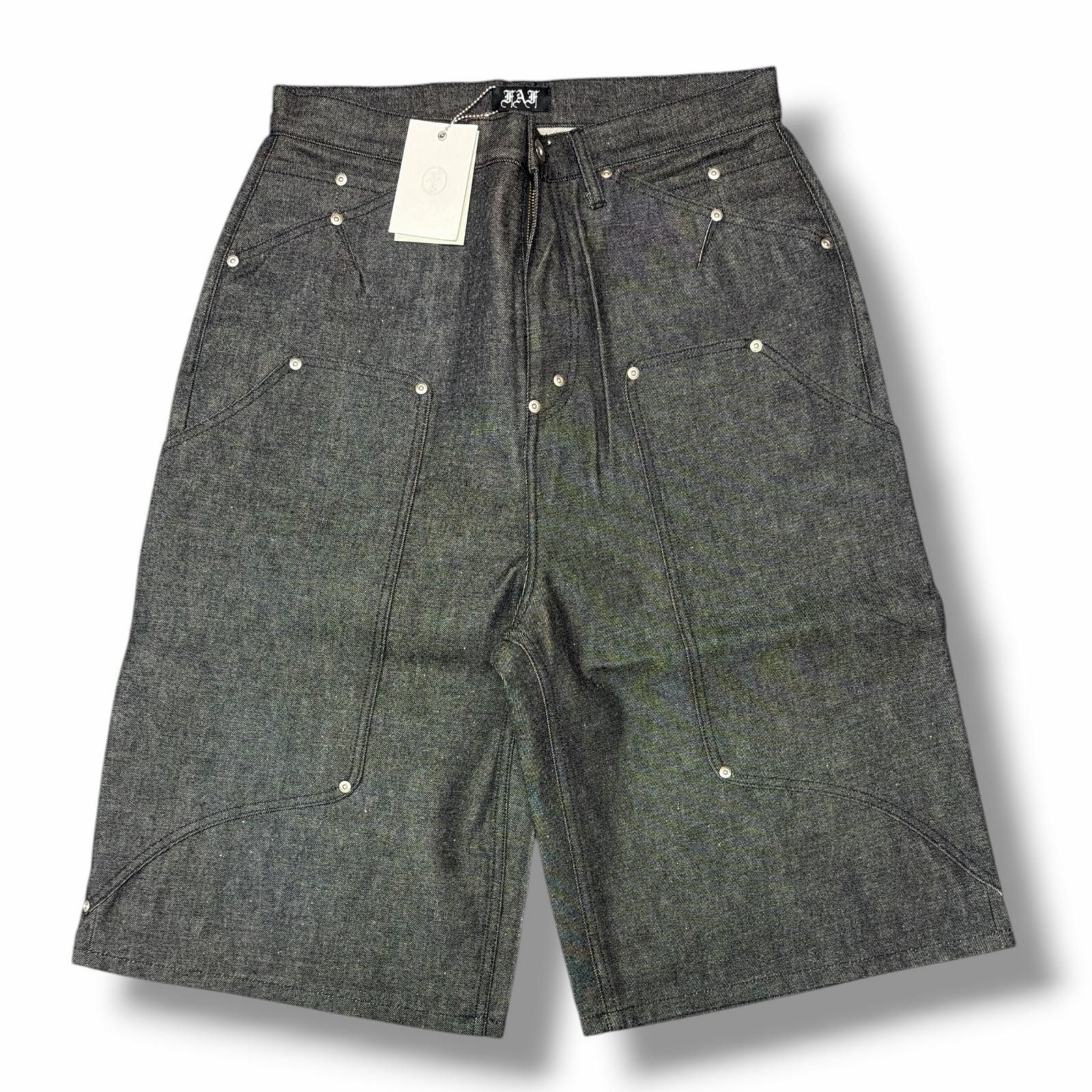 参考上代37400円 未使用 FAF(Fake As Flowers) NEWCOMMUNE Baggy Denim 