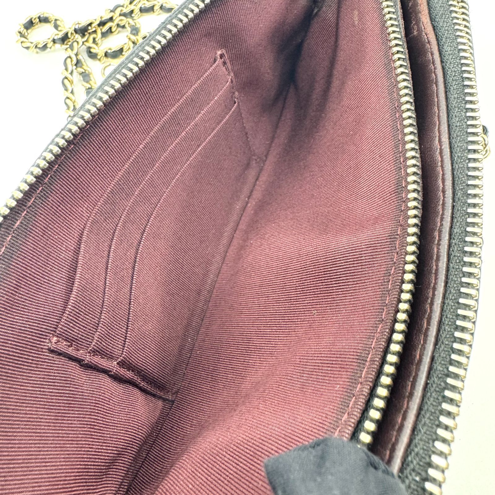 美品】CHANEL シャネル チェーンショルダーバッグ ラムスキン 