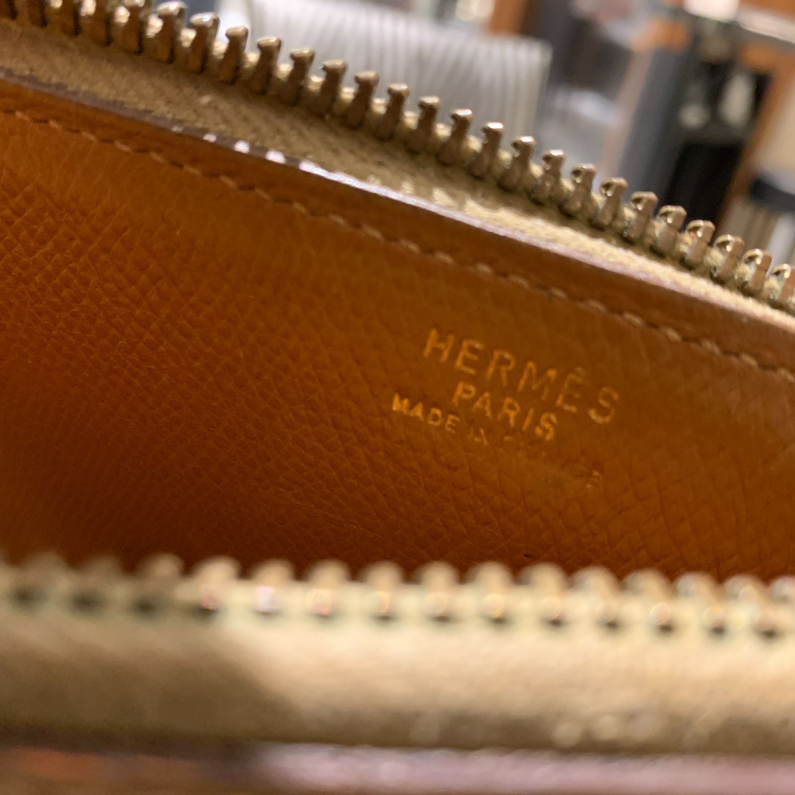 ◎本物 HERMES エルメス ボリード45 キャメル ブラウン ゴールド金具 L 