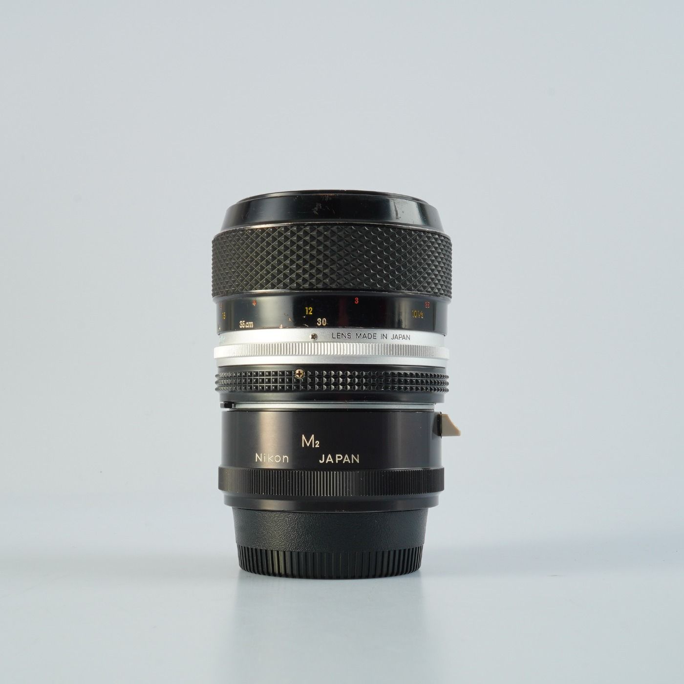 美品Nikon Auto CなしAI改 3本35/2 55/1.2 85/1.8 Nikon ニコン Ai改 Micro Nikkor-P.C Auto 55mm F/3.5 + M2 Extention