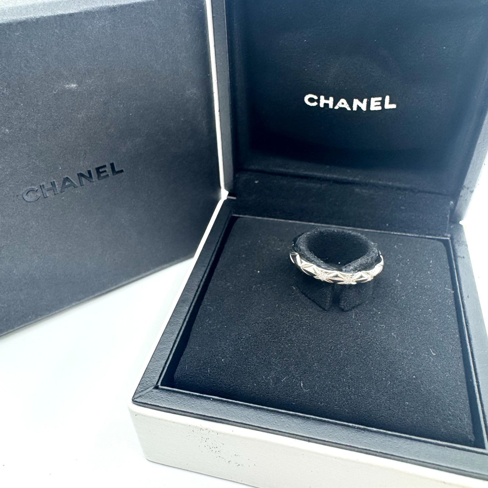 CHANEL シャネル リング ココクラッシュ ダイヤモンド 3P 指輪 8号