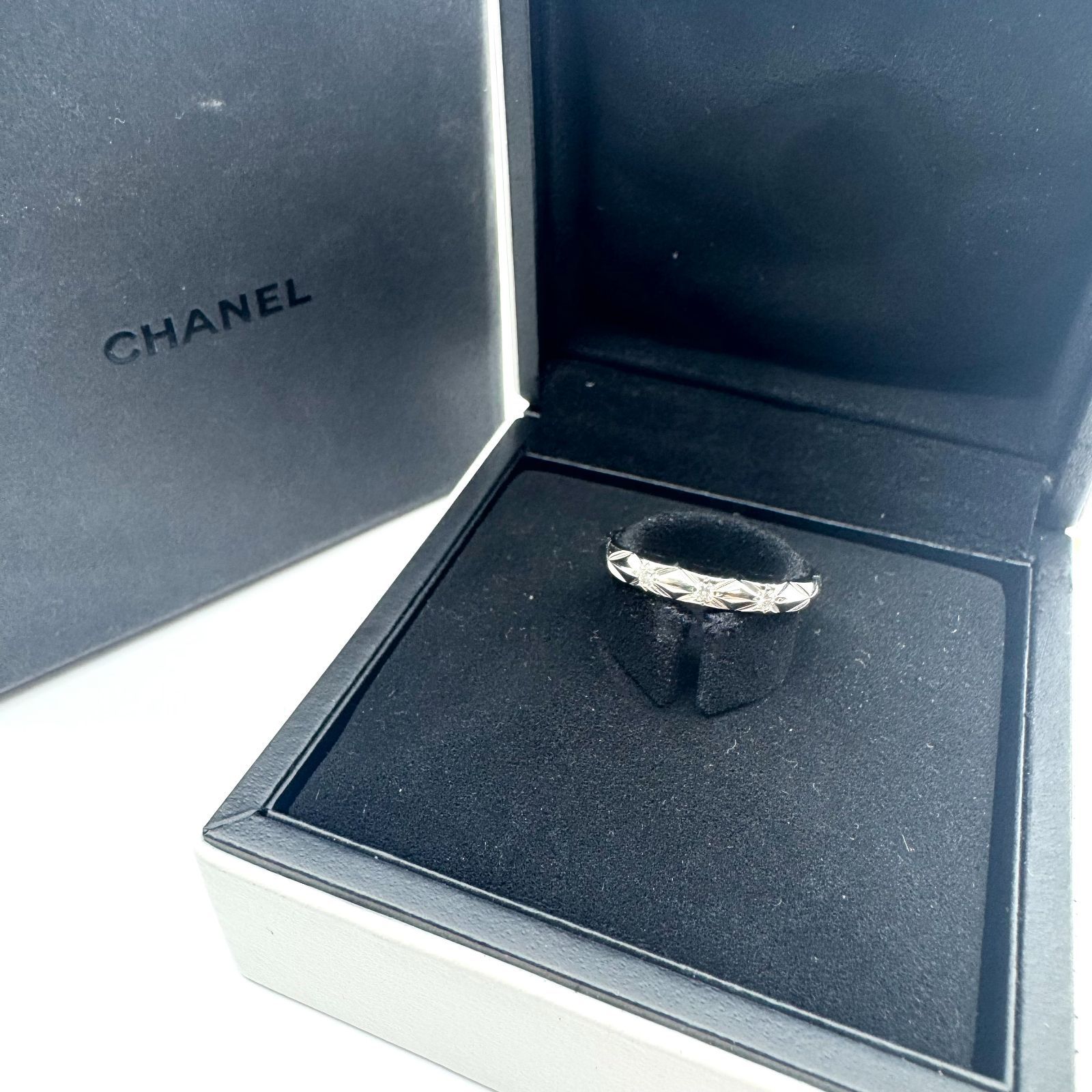 CHANEL シャネル リング ココクラッシュ ダイヤモンド 3P 指輪 8号