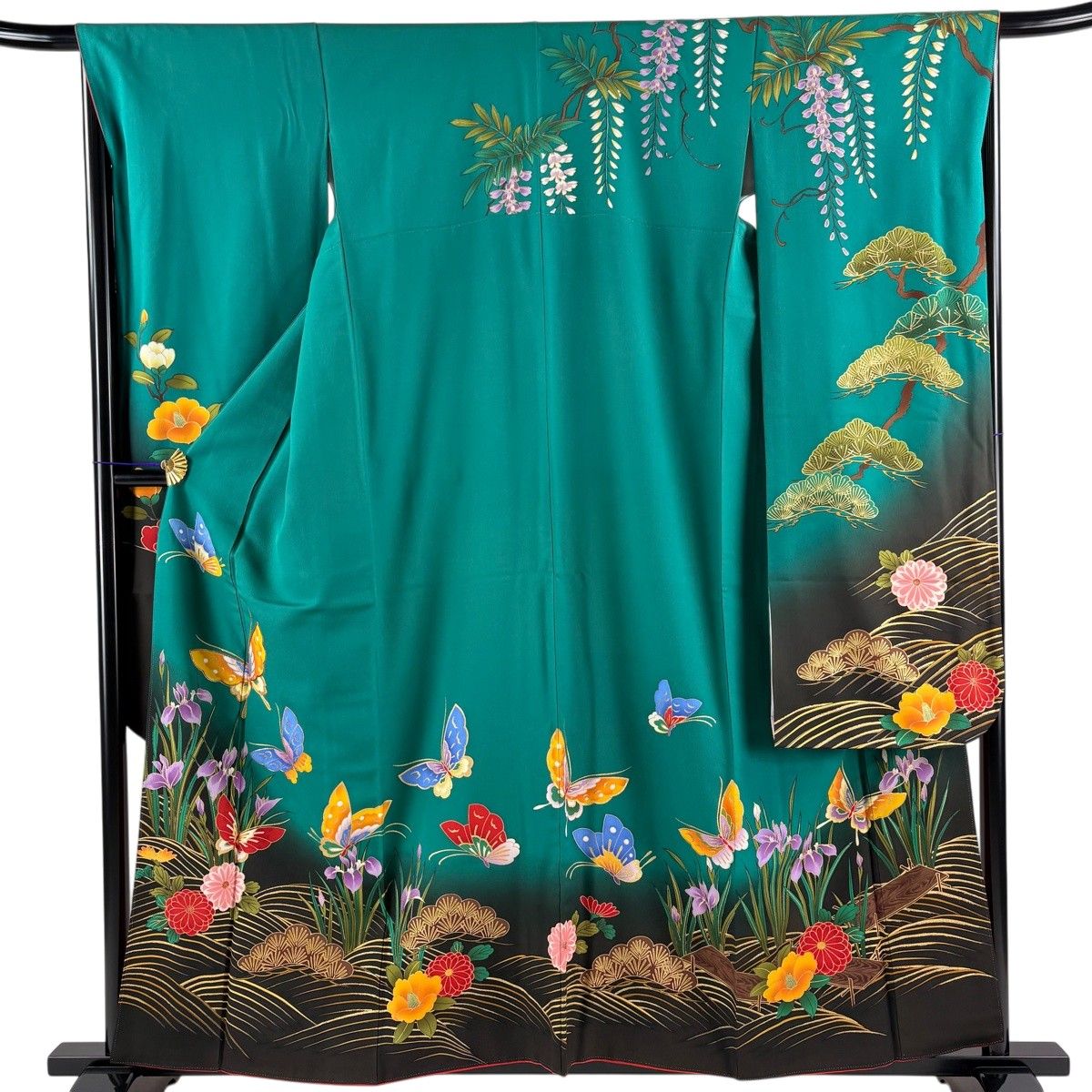 【美品】 振袖 身丈158cm 裄丈63cm 正絹 秀品 【中古】 振袖 身丈158cm 裄丈63.5cm 正絹 秀品 【中古】の通販 by バイセル