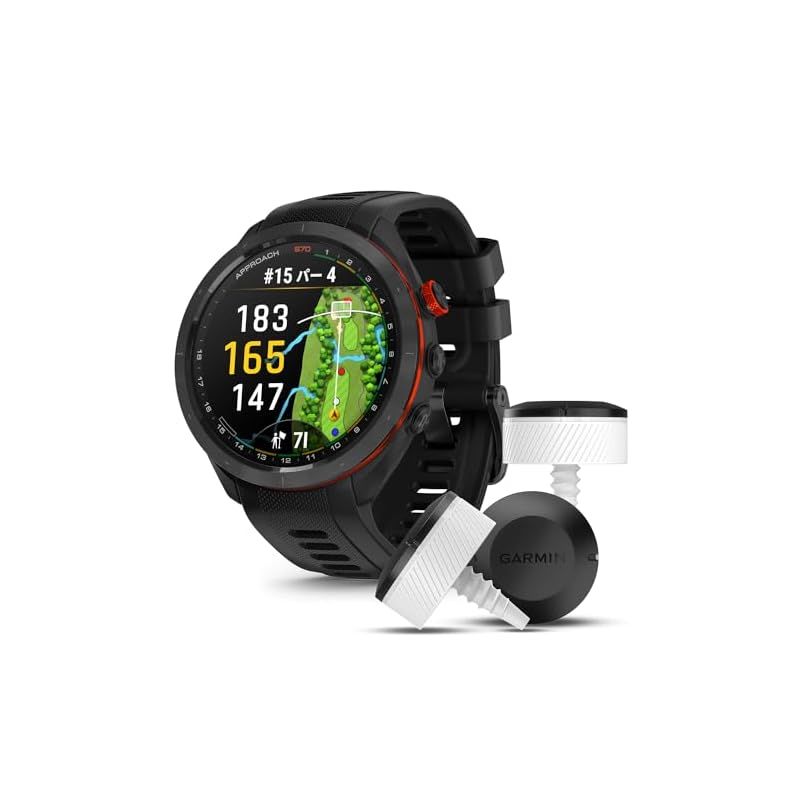 ガーミン(GARMIN) Approach S70 47mm Black/Approach CT10 （3個入り） 0