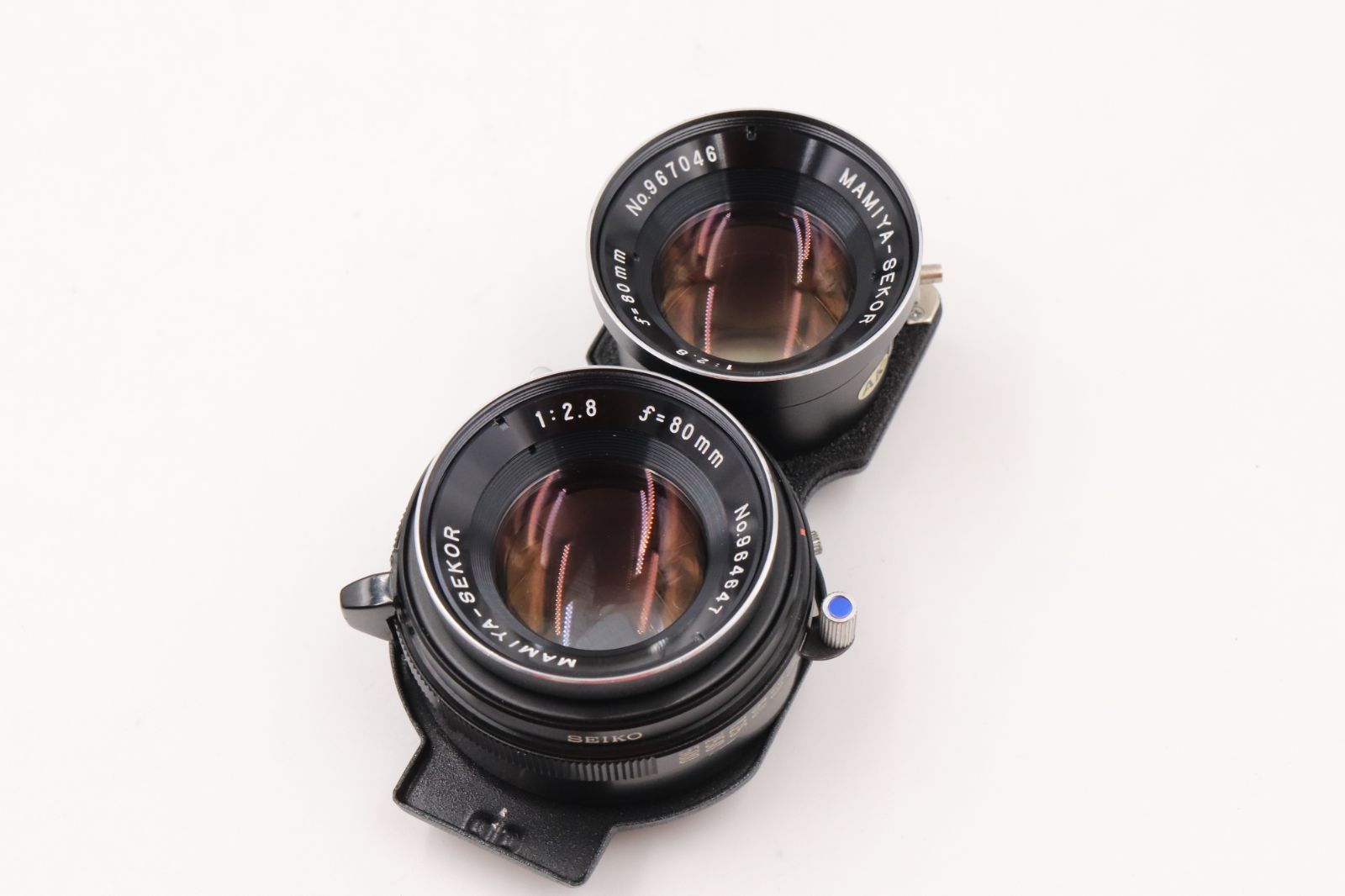 美品☆マミヤ Mamiya SEKOR 80mm F2.8 ブルードット 二眼レフ C330/220
