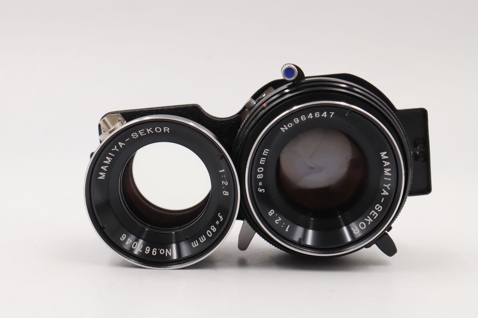 【美品】Mamiya マミヤ Sekor S 80mm F2.8 BlueDot 美品☆マミヤ Mamiya SEKOR 80mm F2.8 ブルードット 二眼レフ C330/220