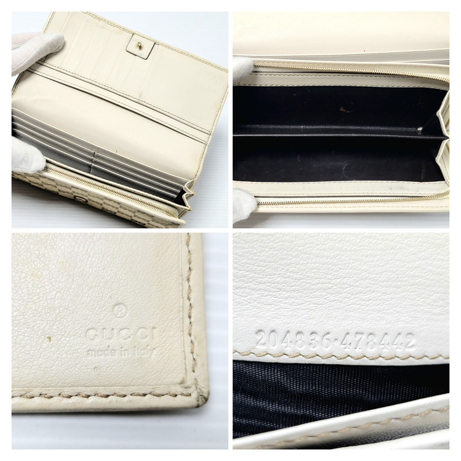 美品】GUCCI 長財布 2点セット GGキャンバス ラウンドファスナー 