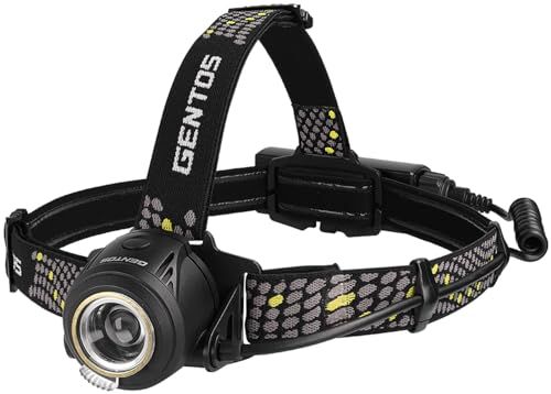 GENTOS(ジェントス) LED ヘッドライト USB充電式/単3電池 【明るさ420~700ルーメン/実用点灯6~10時間/後部認識灯】 専用充電池使用 リバティ LY-033HD/LY-186R/LY-217R