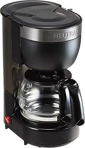 NEUTRAL アロマコーヒーメーカー NR-K-CM1 (ブラック) ドリップ式 4杯分 蒸らし機能 保温機能 メッシュフィルター シンプル NR-K-CM1K