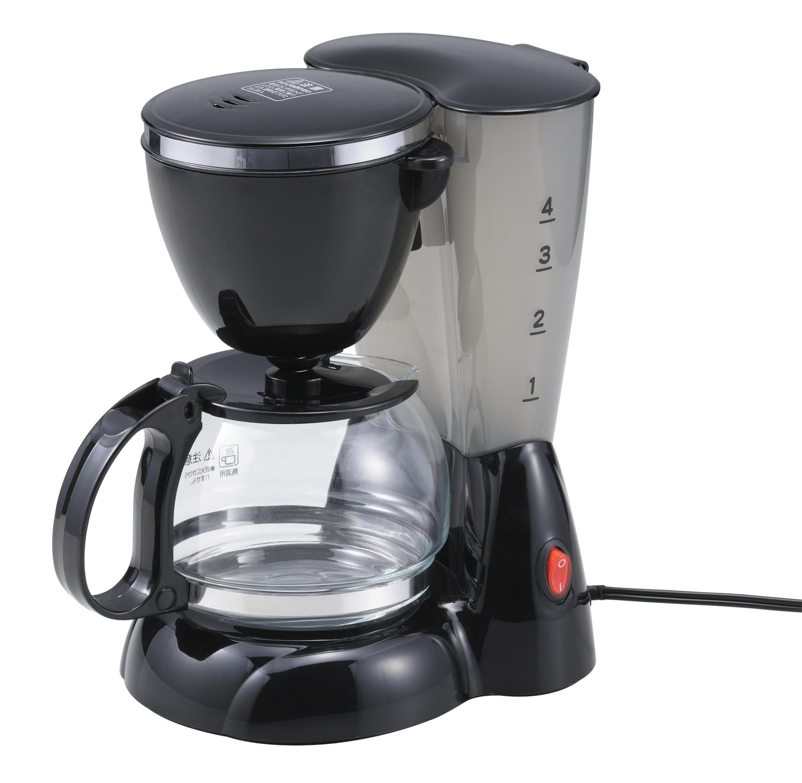 丸山 ラテラッテ コーヒーメーカー 4カップ LA-CC4 ブラック 1?4杯 ドリップ式K