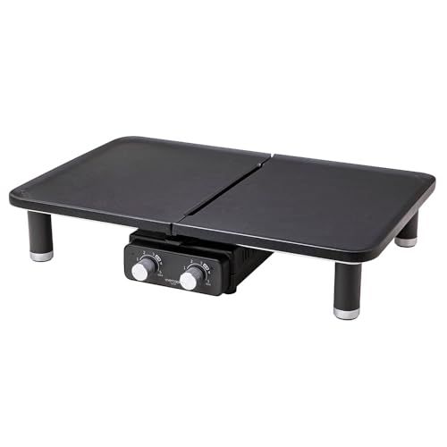 evercookDECO ホットプレート DUO GRILL 温度調節機能付き 洗いやすい