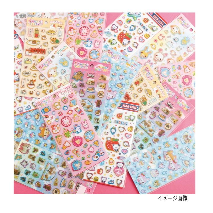 新品 未開封】サンエックス 平成レトロ ハムちゃん商店街 シール 平成