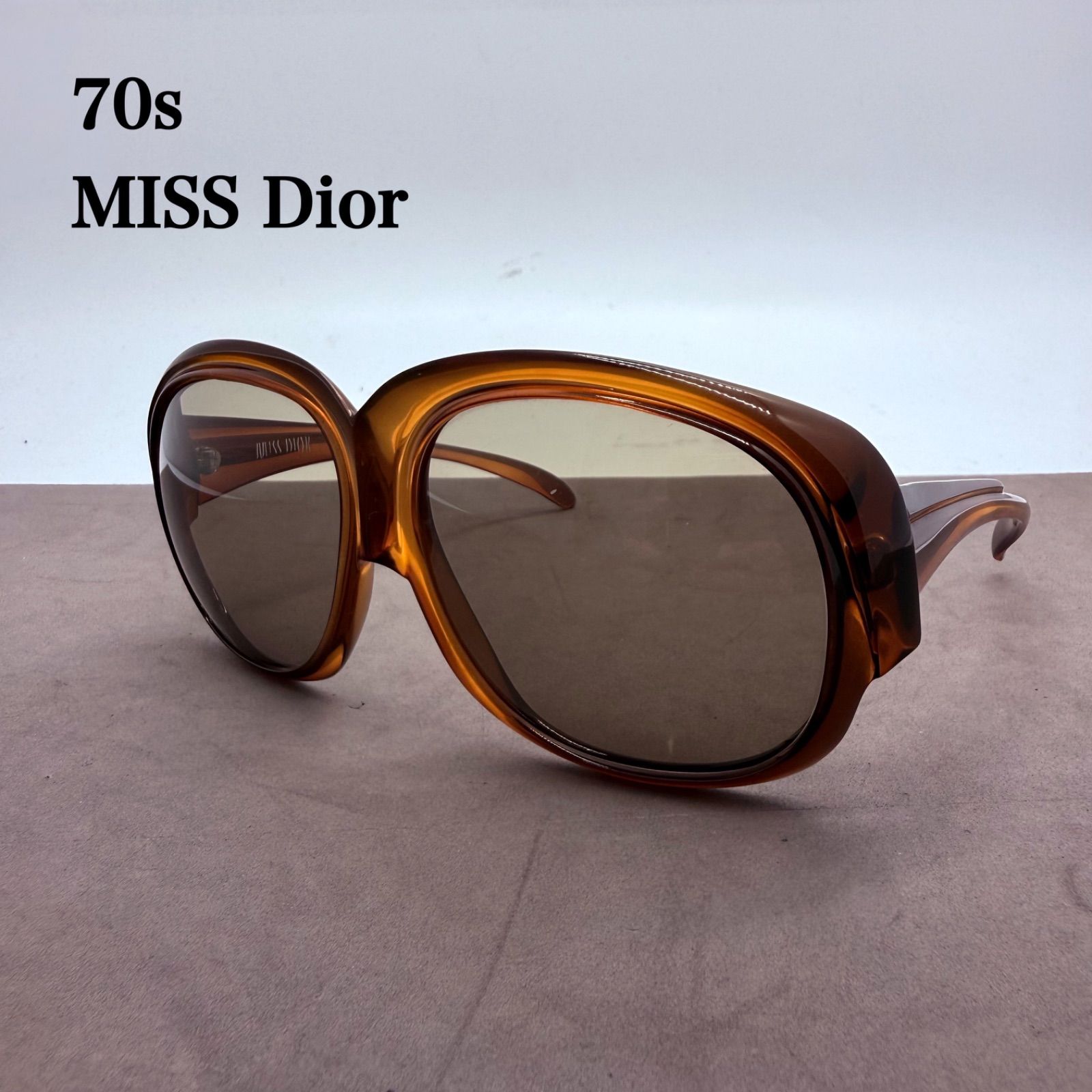 ★ MISS DIOR ビンテージ サングラス ミスディオール　新品未使用！ MISS Dior 70s austria VTG big sunglasses クリスチャンディオール