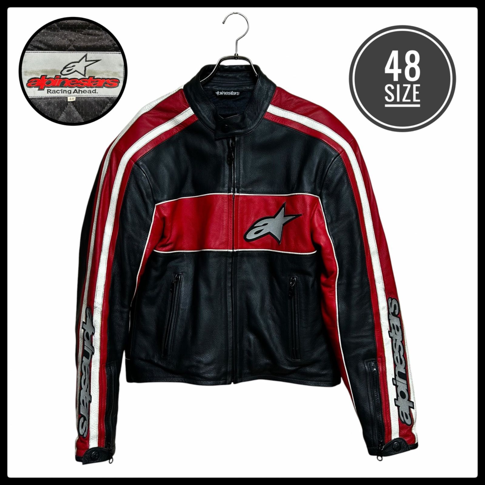 alpinestars レザージャケット 美品 インナー付き アルパインスターズ