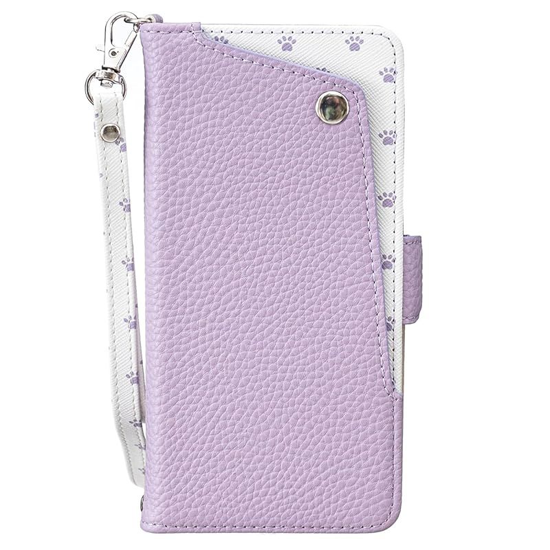 新作登場，100%新品 【新品】 YYKKTWBY case for ZTE Libero 5G IV対応 A302ZTE ケース リベロ5g ivカバー手帳型 かわいい 猫の足跡 ストラップ付き マグネット式 財布型 横置きスタンド機能付き カードポケットつき 耐衝撃 その他