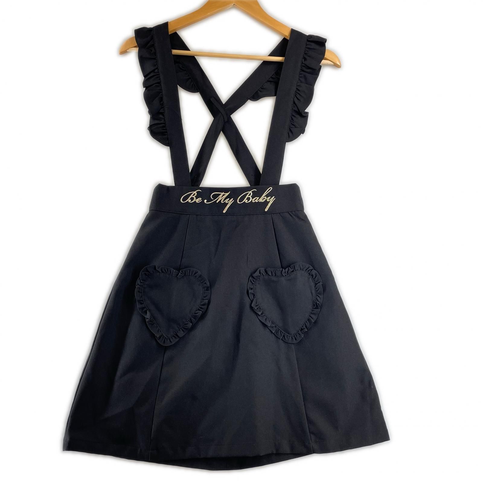 Ank Rouge Uncle Rouge Other Spring/Summer SS Overalls Polyester Black Ladies [Used Clothes] [Used] [Free Shipping]
