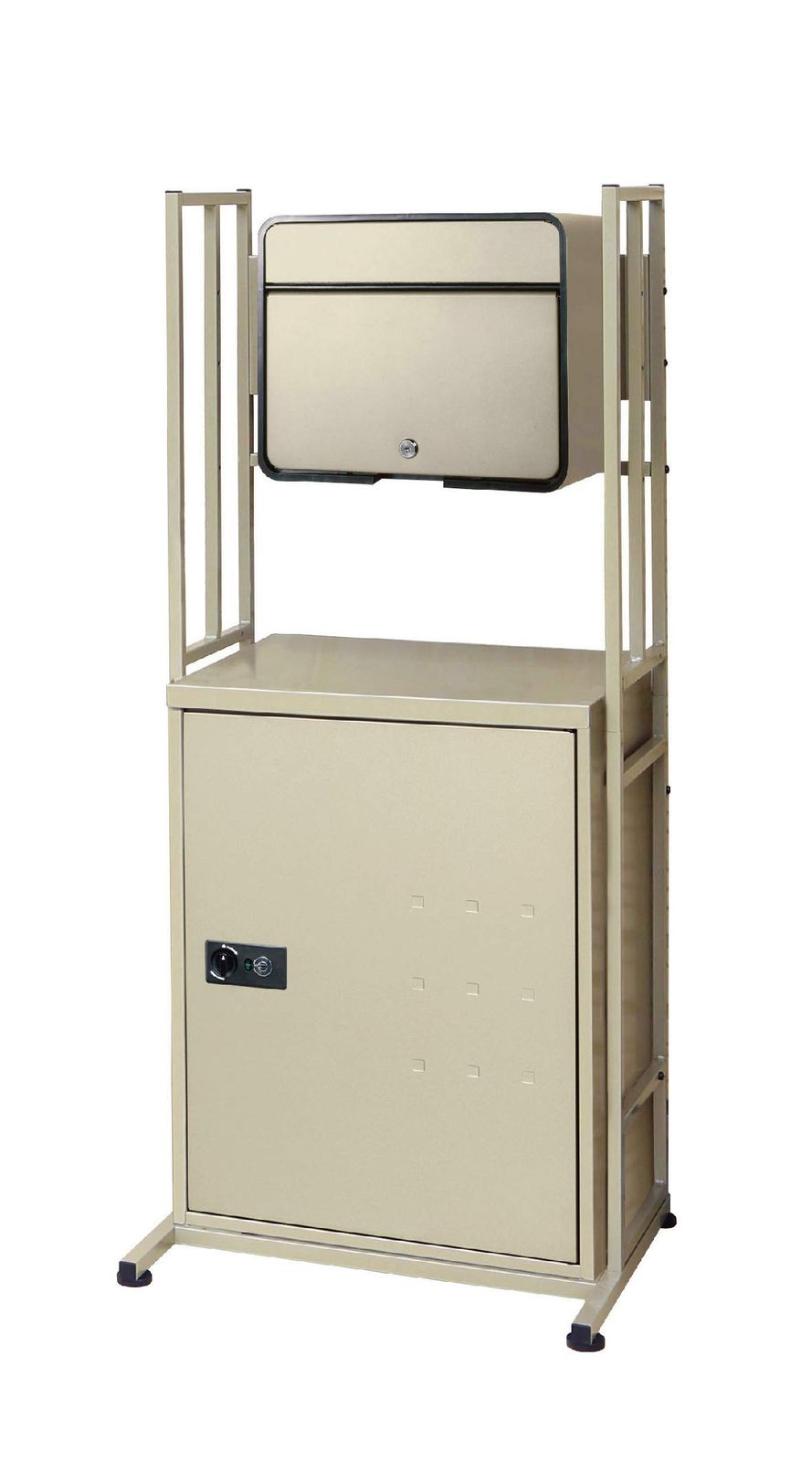 グリーンライフ 宅配ボックスセット TRS01TR3465JFH58PTGY チタングレー 本体: 奥行44.5cm 本体: 高さ121.5cm 本体: 幅54cm