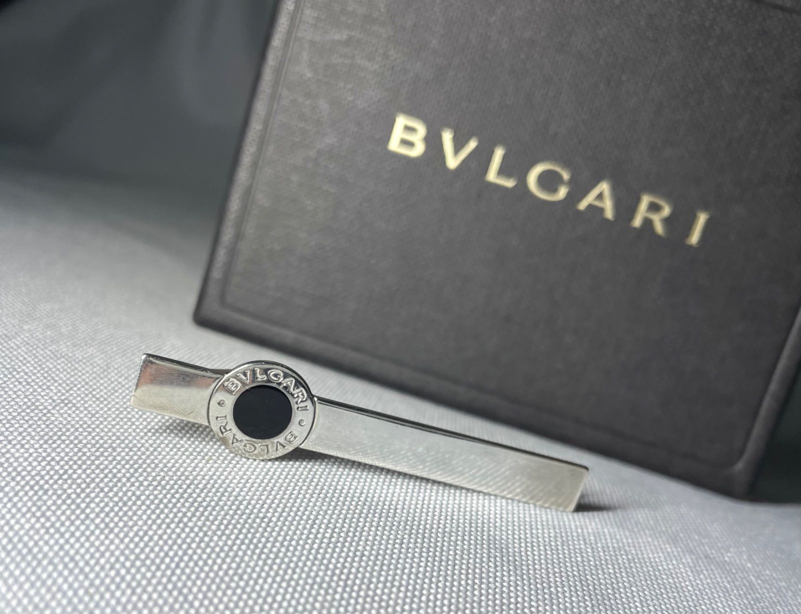 希少 BVLGARI ブルガリ B-ZERO ロゴ ブラックエナメル & スターリング