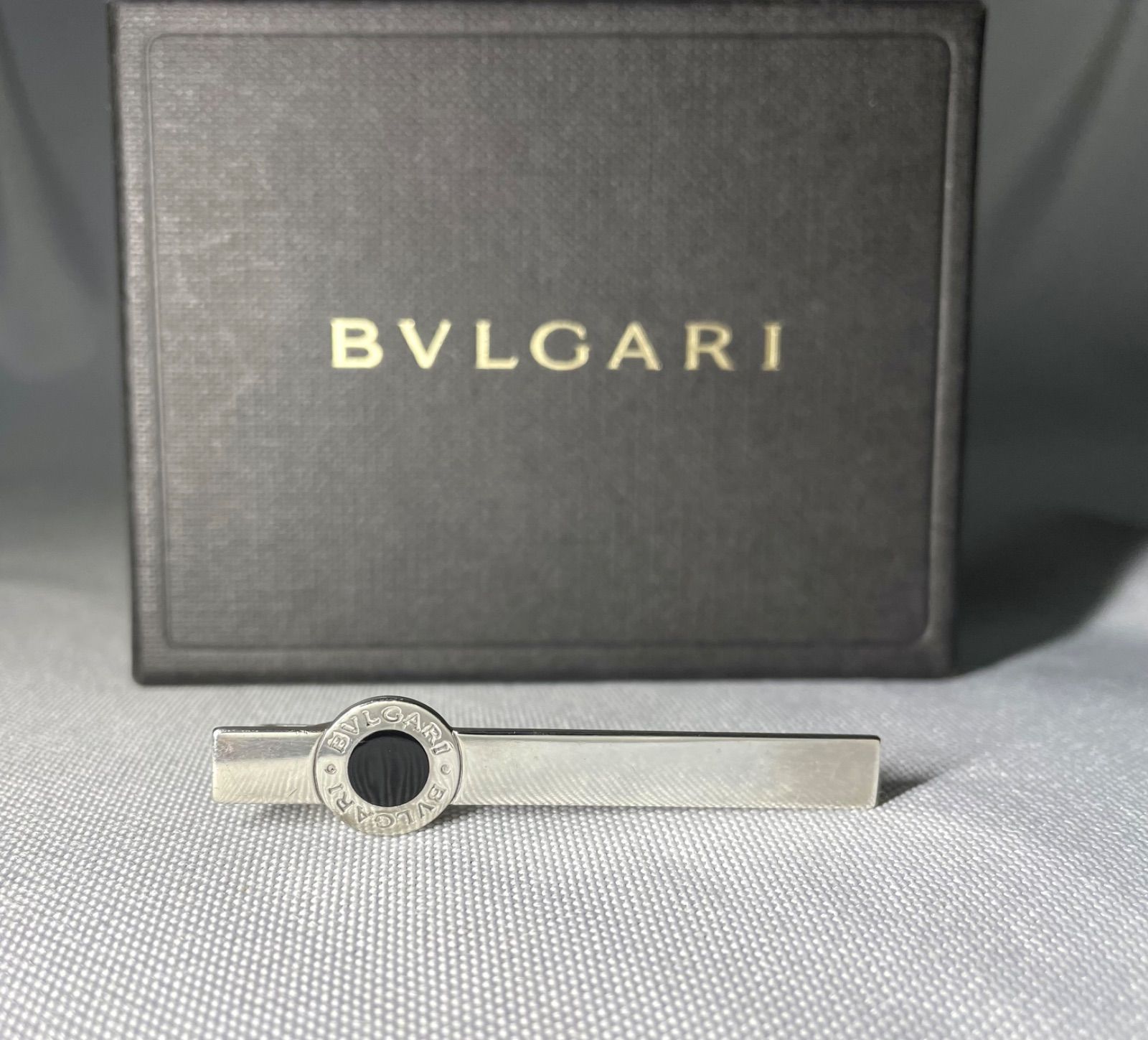 希少 BVLGARI ブルガリ B-ZERO ロゴ ブラックエナメル & スターリング