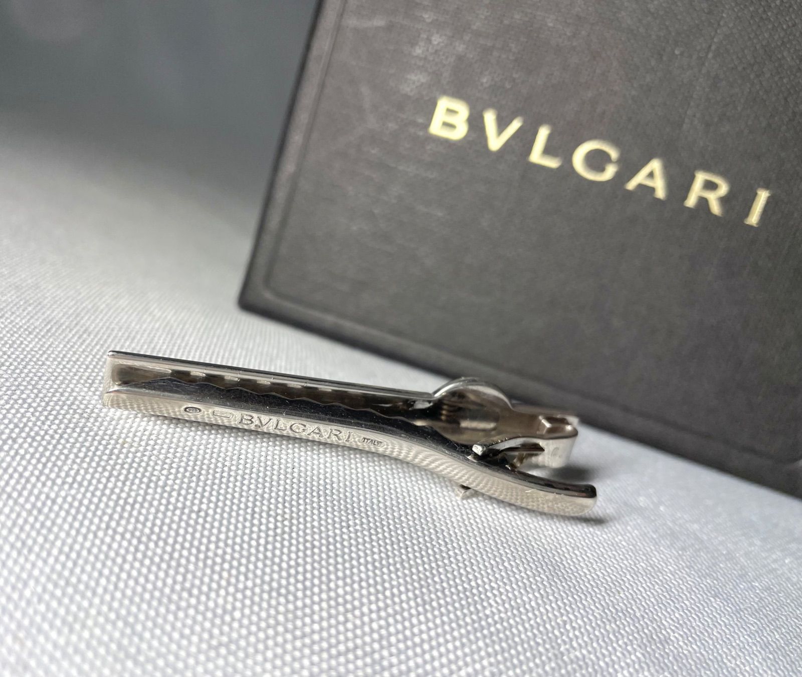 希少 BVLGARI ブルガリ B-ZERO ロゴ ブラックエナメル & スターリング