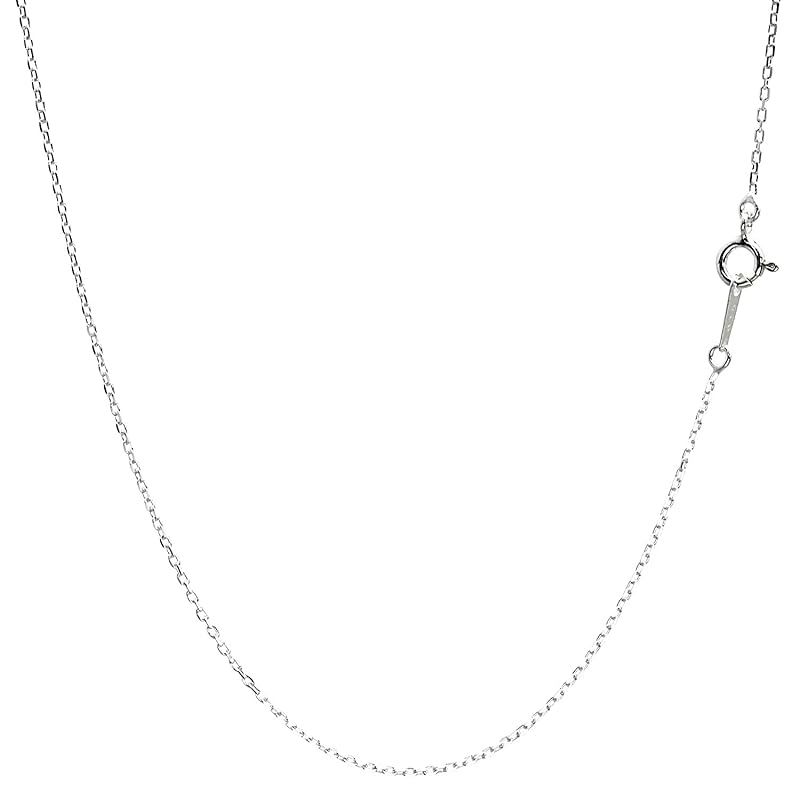[シアーズ] あずき 4面カット チェーン ネックレス シルバー sv 925 幅 1.2mm 60cm 1