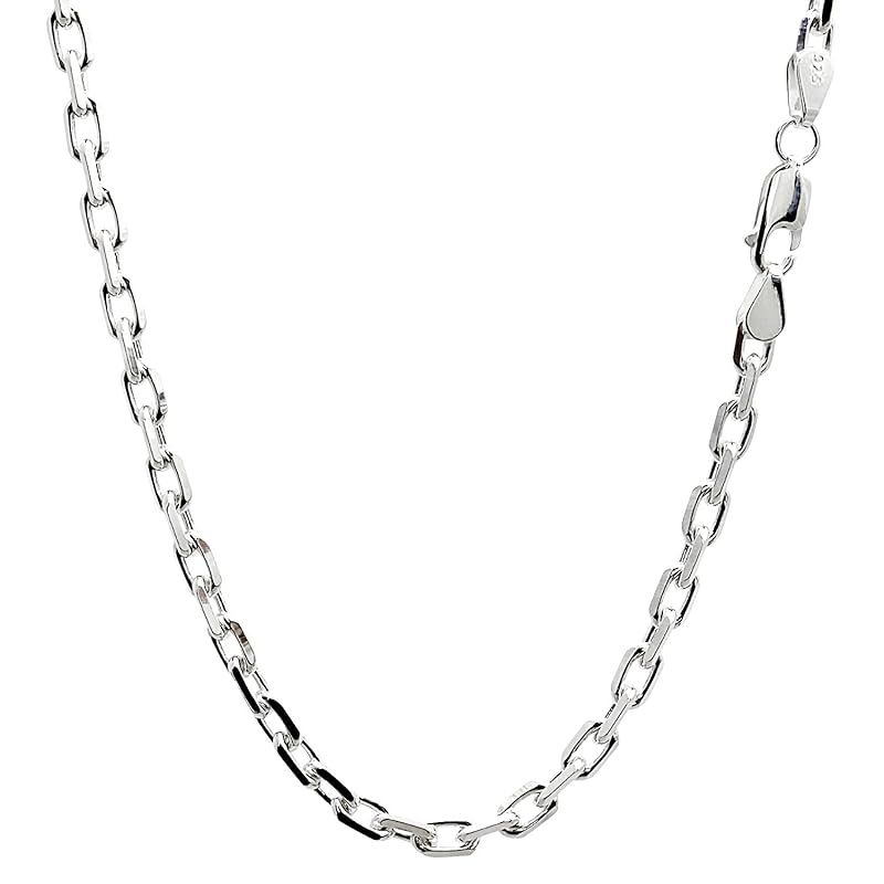 [シアーズ] あずき 4面カット チェーン ネックレス シルバー sv 925 幅 4.8mm 40cm 1
