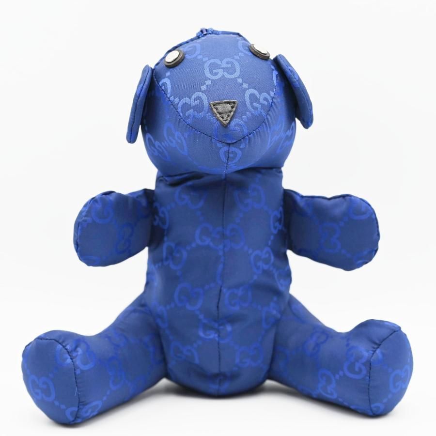 新品同様 グッチ GGナイロン テディベア くま　ぬいぐるみのみ エコバッグなし M11 GUCCI グッチ GGナイロン テディベア クマ 人形 ぬいぐるみのみ