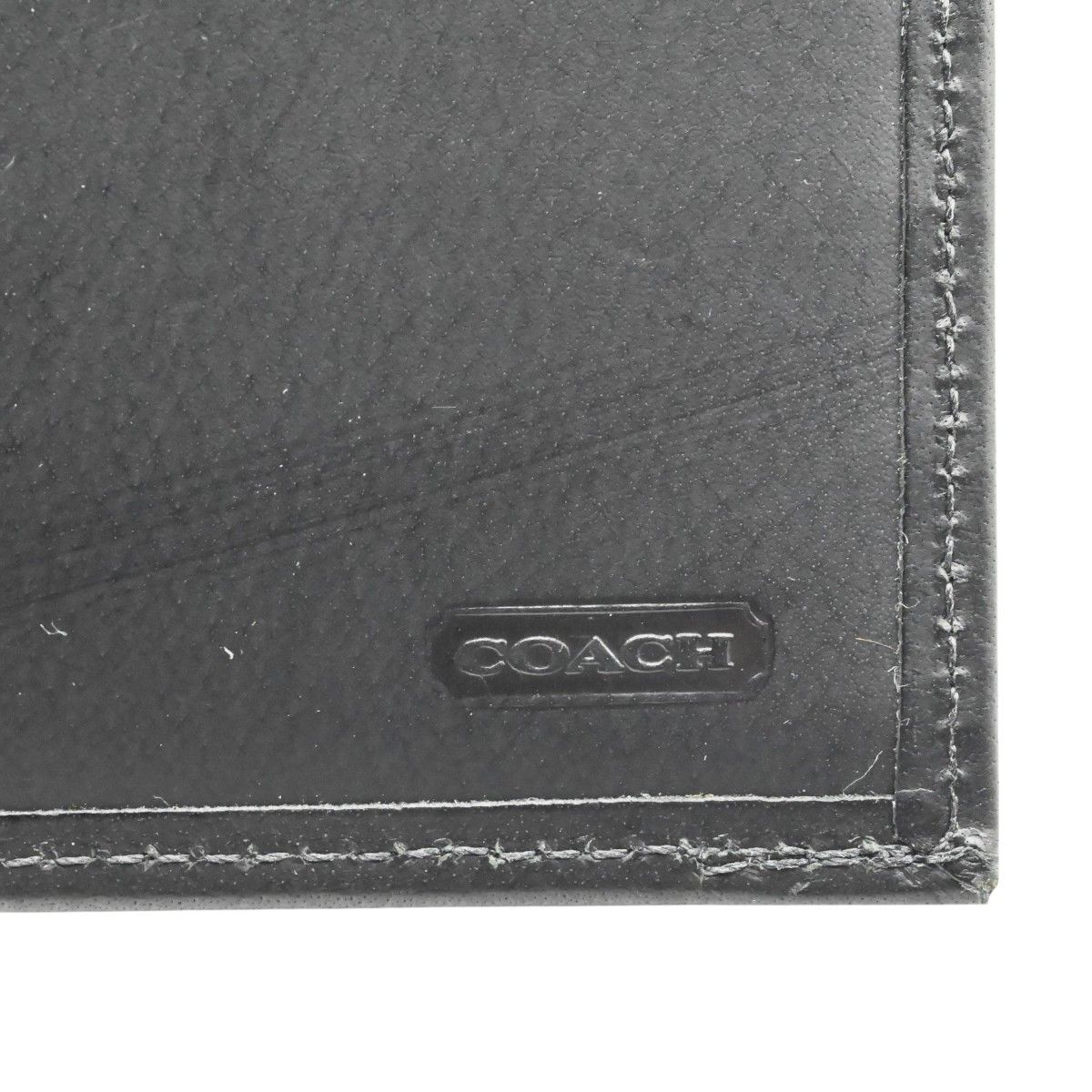 COACH オールドコーチ レザー 二つ折り 長財布 ブラック K2602-k117 
