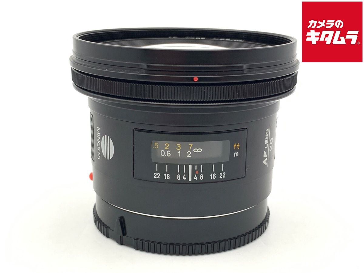 【中古】MINOLTA ミノルタ AF 20mm f/2.8 New 中古】 【良品】 ミノルタ（MINOLTA）AF 20/2.8 旧 - メルカリ