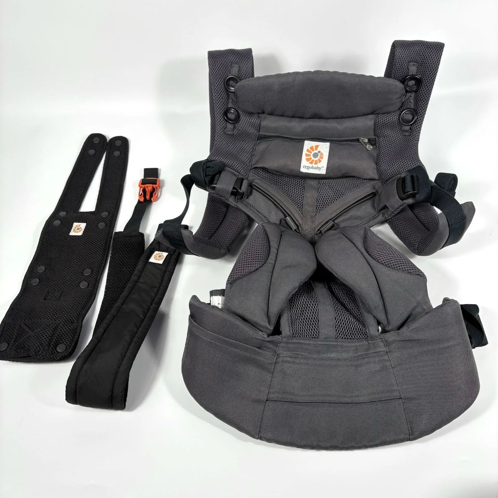 美品】ERGObaby エルゴベビーオムニ360 クールエアー チャコールグレー 