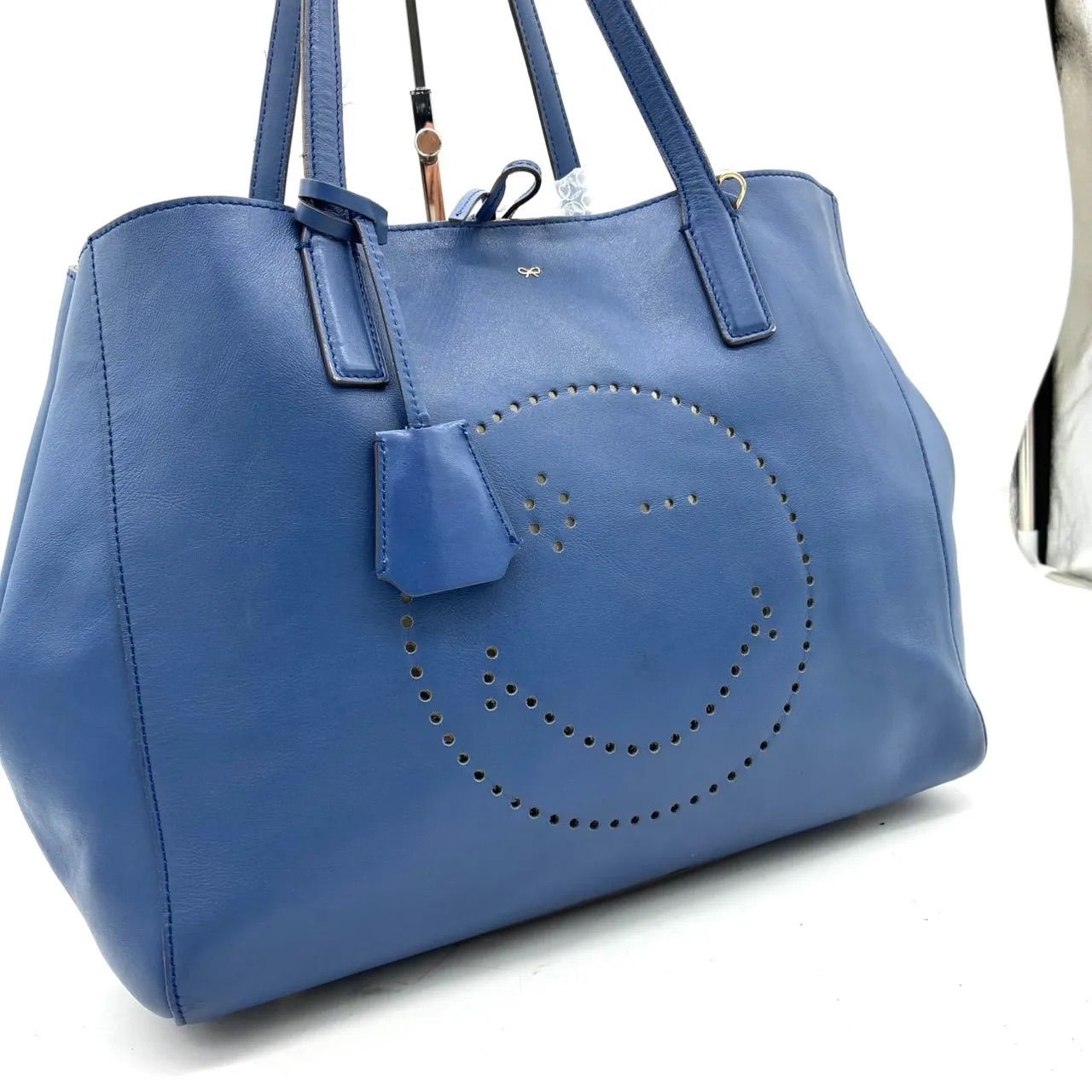 ANYA HINDMARCH アニヤハインドマーチ スマイル パンチング トート 