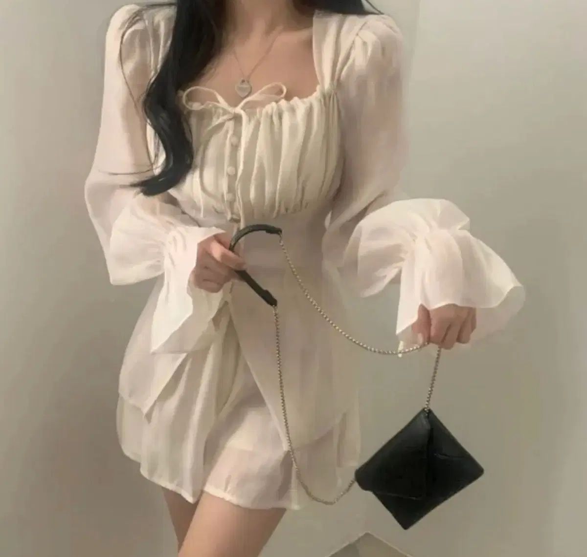 シフォンフリルセットアップ (セット価格)