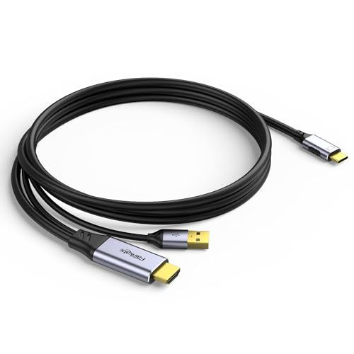 HDMI to USB-C ケーブル 1m 4K60Hz HDMI出力からUSB-Cモニター接続 ノートPC/パソコン/Steam Deck/PS4/PS5/Xbox 対応 Xreal Air/Nreal/ARグラス/モバイルモニター/携帯用ディスプレイ対応K