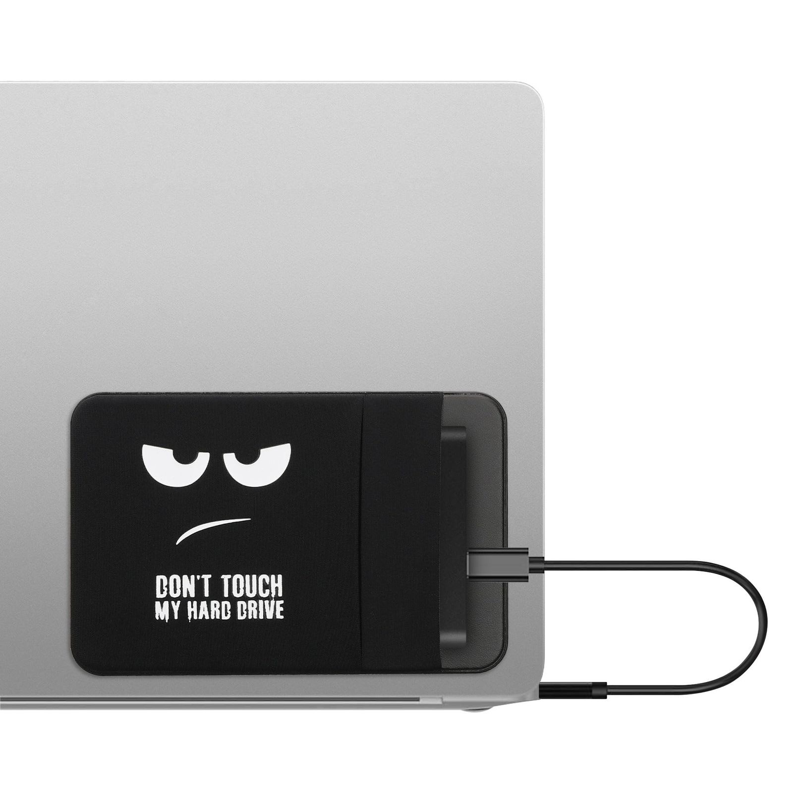 kwmobile 보호 슬리브 샌디스크 휴대용 SSD, 삼성 T7, 크루셜 X8, HDD 호환 SSD 케이스 - 포켓 2개, HDD 호환 SSD 케이스 - 휴대용 SSD 외장 13x8.3cm 손대지 마세요...