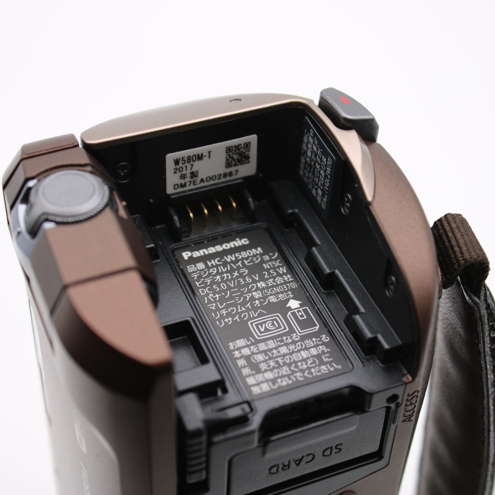 極上品】 Panasonic HC-W580M ブラウン 32GB サブカメラ搭載 高倍率90