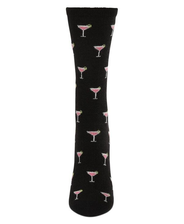 メモイ レディース アンダーウェア 靴下 MeMoi Womensoft Cosmo Cashmere Crew Socks Black ブラック メモイ レディース アンダーウェア 靴下 MeMoi Womensoft Cosmo Cashmere Crew Socks Black ブラック