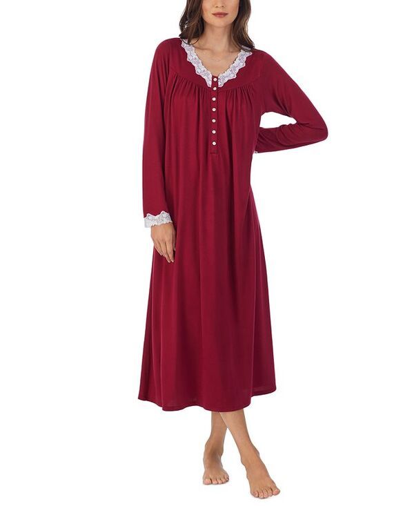 エイレーンウェスト レディース アンダーウェア ナイトウェア セーター ニット Eileen West Womens SweaterKnit Ballet Nightgown Berry