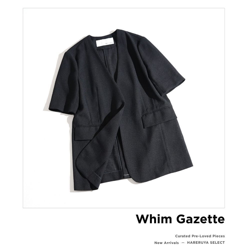 317t*美品 25SS ウィムガゼット ハーフスリーブジャケット 317t*美品 25SS Whim Gazette ウィムガゼット ジュートライクハーフ