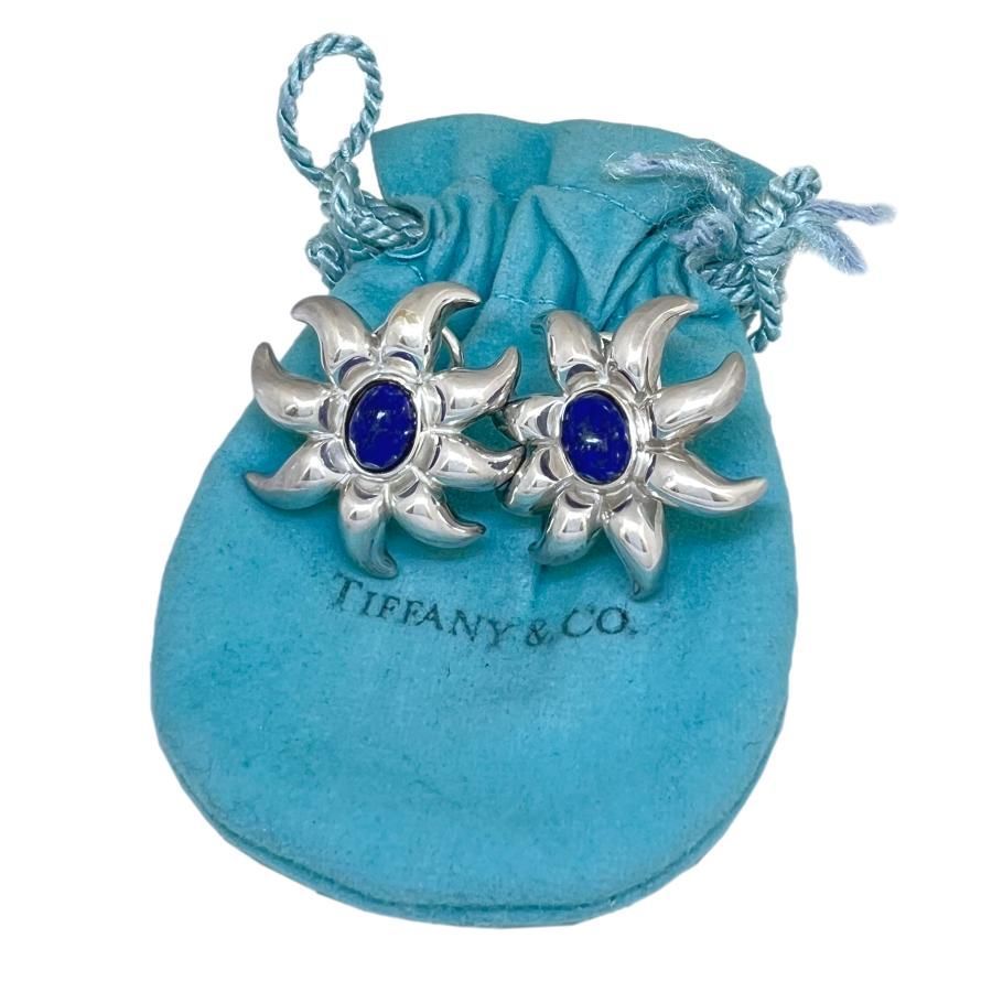 TIFFANY＆Co. ティファニー ピアス ファイヤーワークス ラピスラズリ 