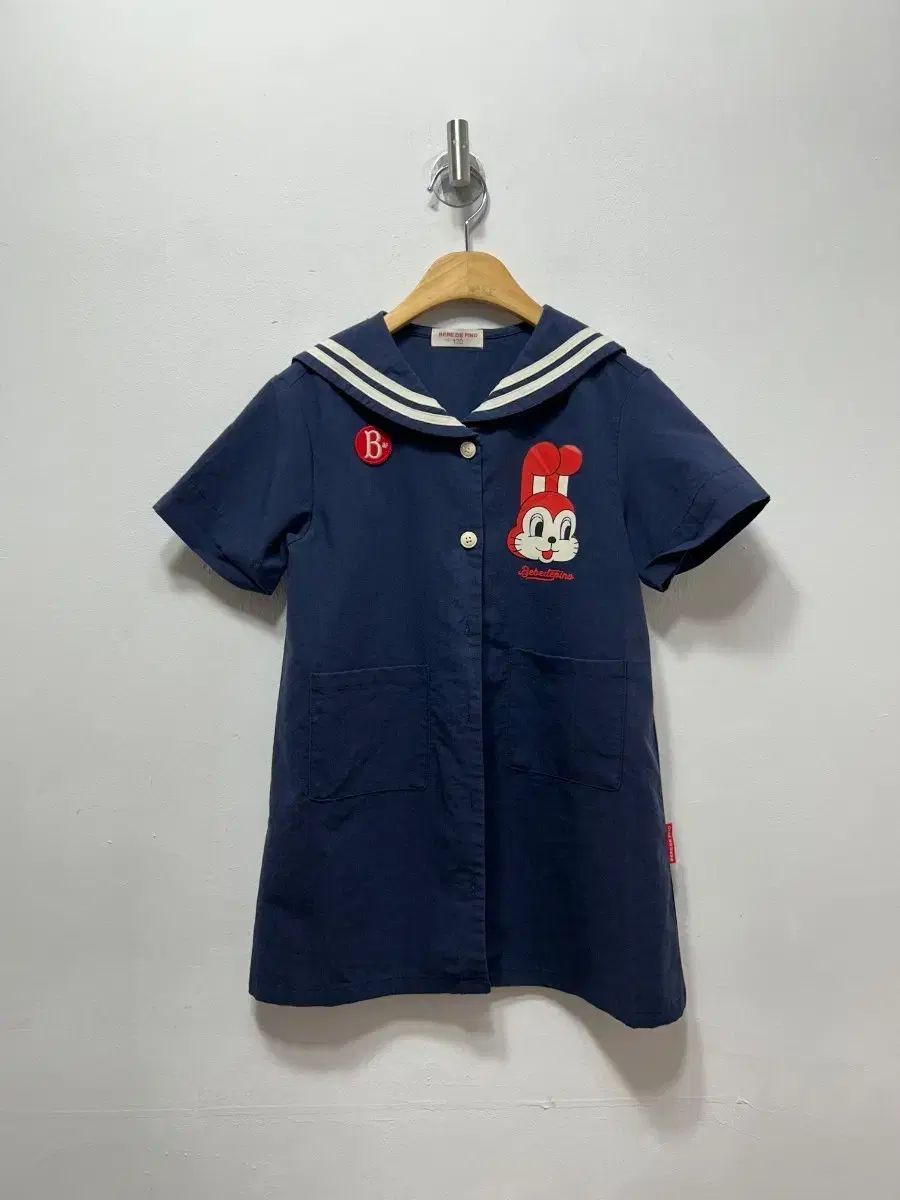BEBE DE PINO ベベデピノ ネイビー セーラー ワンピース 120
