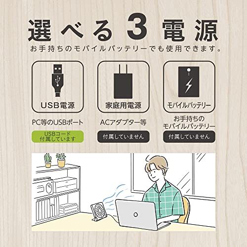 【お手入れ簡単】ドウシシャ 卓上扇風機 スリムコンパクトファン Lite 3電源(AC USB ) 風量3段階 上下風向調節 静音 厚さ3? ホワイトウッド co.mado 国内発送 【お手入れ簡単】ドウシシャ 卓上扇風機 スリムコンパクトファン Lite 3電源(AC USB ) 風量3段階 上下風向調節 静音 厚さ3? ホワイトウッド co.mado 国内発送