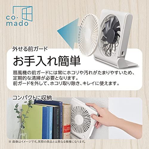 【お手入れ簡単】ドウシシャ 卓上扇風機 スリムコンパクトファン Lite 3電源(AC USB ) 風量3段階 上下風向調節 静音 厚さ3? ホワイトウッド co.mado 国内発送 【お手入れ簡単】ドウシシャ 卓上扇風機 スリムコンパクトファン Lite 3電源(AC USB ) 風量3段階 上下風向調節 静音 厚さ3? ホワイトウッド co.mado 国内発送