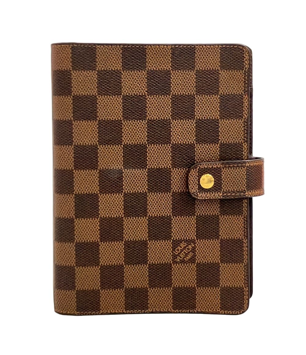 ルイ・ヴィトン 手帳カバー アジェンダ MM ダミエ エベヌ R20240 メンズ レディース LOUIS VUITTON