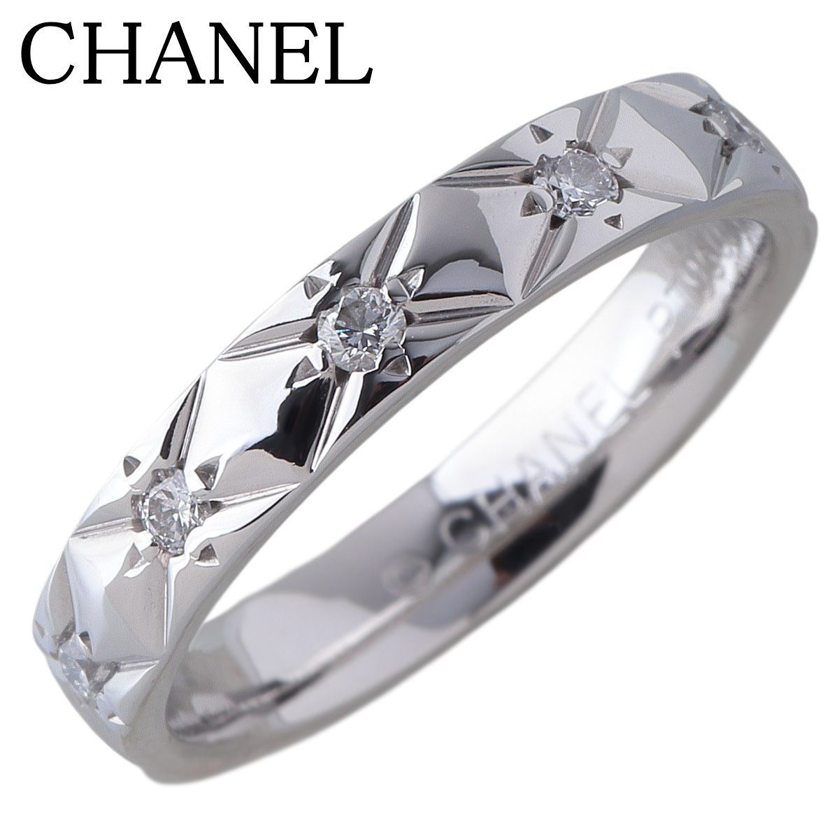 値上げ CHANEL マトラッセ リング サイズ50 PT950 4.8g 【公式通販】