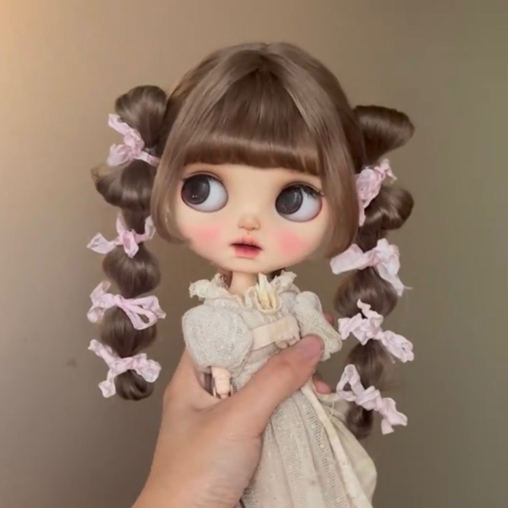 ブライス ウィッグ モヘアウィッグ 海外作家 リボンバブル コーヒーラテ