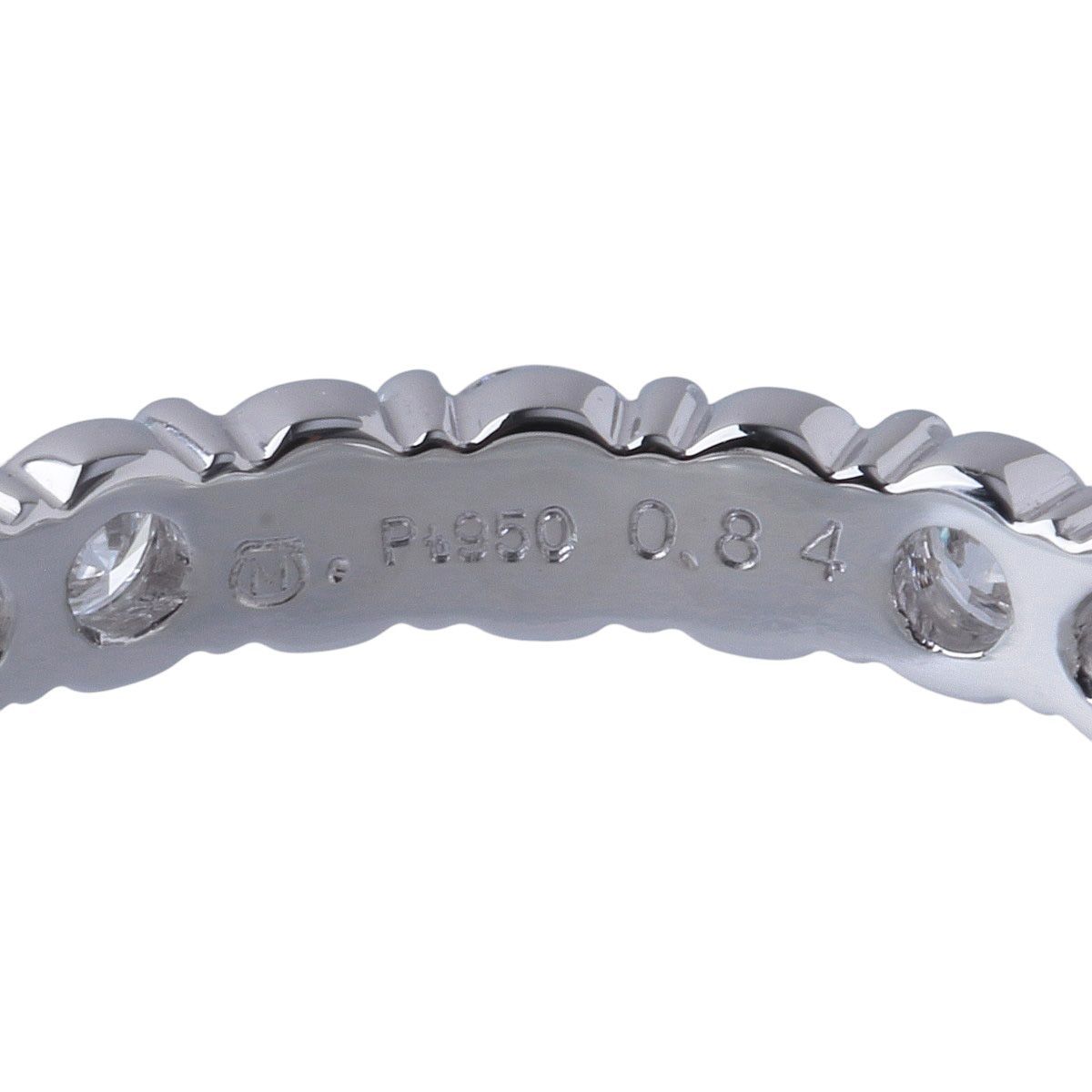 ミキモト フルエタニティ ダイヤ リング 現行モデル 7号 0.84ct Pt950 