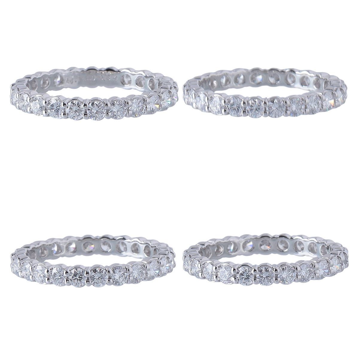 ミキモト フルエタニティ ダイヤ リング 現行モデル 7号 0.84ct Pt950 