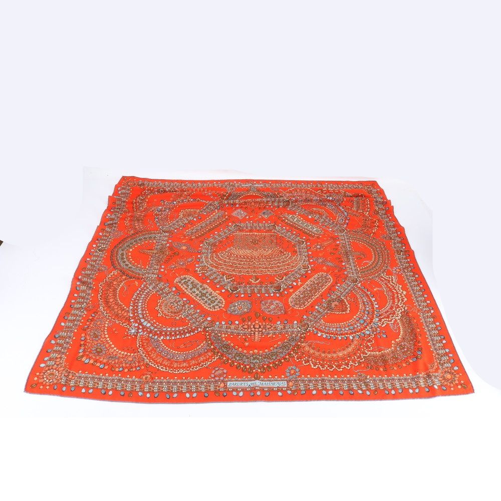 極美品 エルメス タグ付 カレ ジェアン 140 マハラジャの装身具