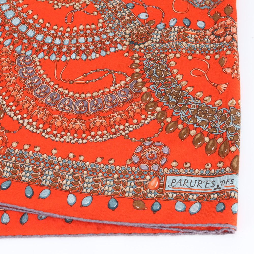 HERMES カレ140 カレジェアン マハラジャの装身具　タグなし 極美品 エルメス タグ付 カレ ジェアン 140 マハラジャの装身具